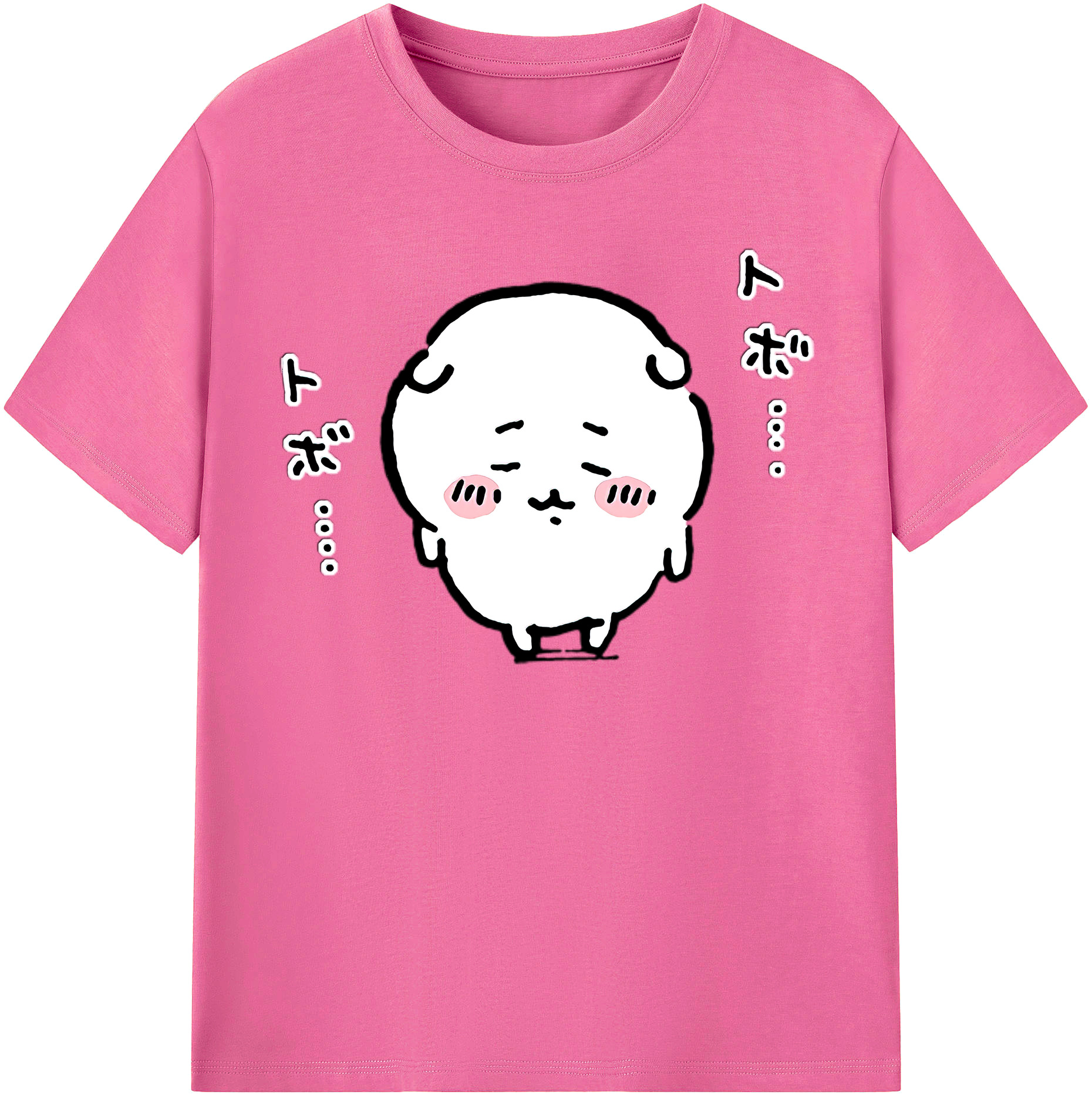 （画像用） ちいかわ ちいかわ Chii-kawa chiikawa レディースカジュアルプリントTシャツ（綿100％）